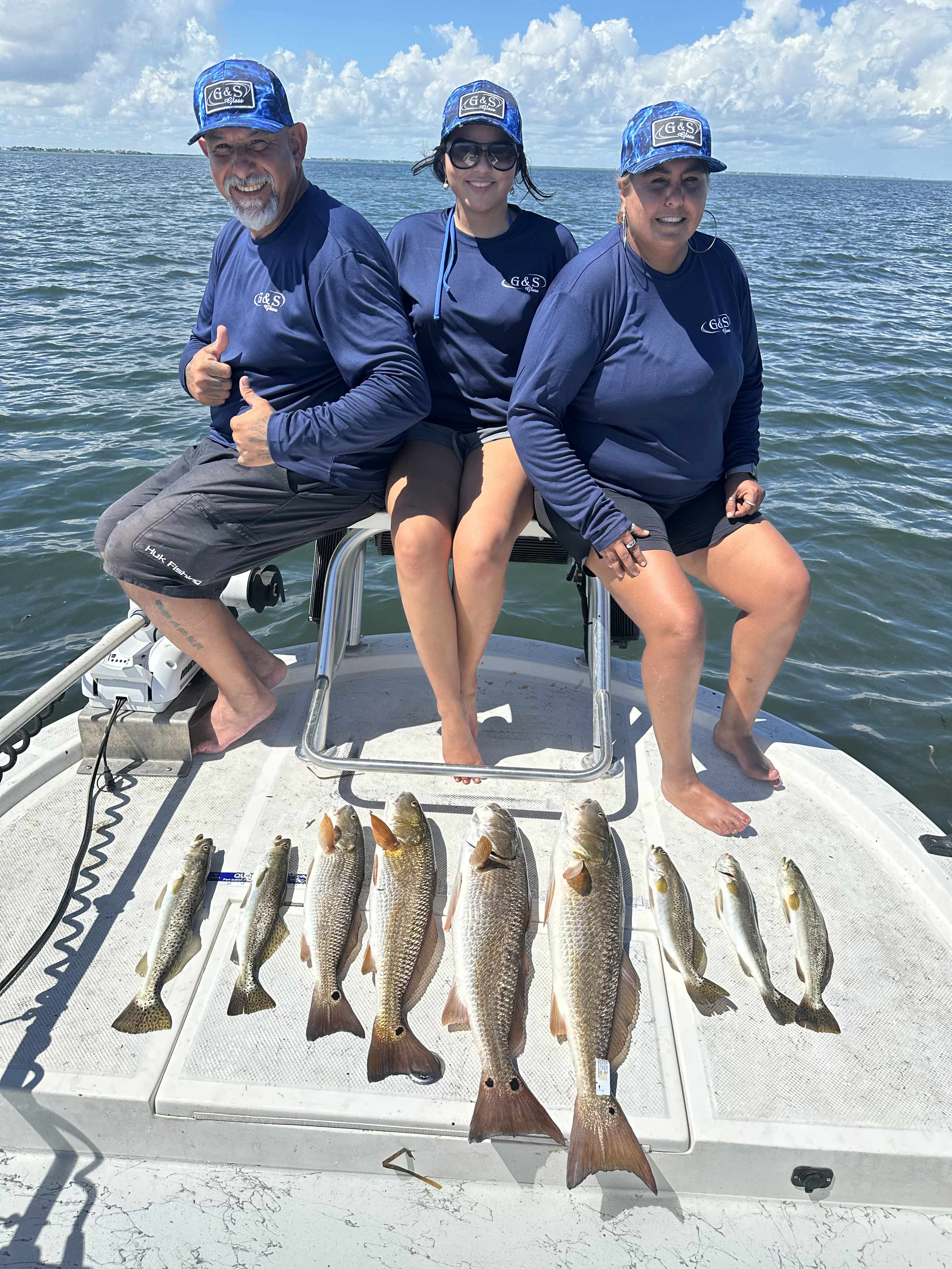Speckled trout and redfish caught out of South Padre Island