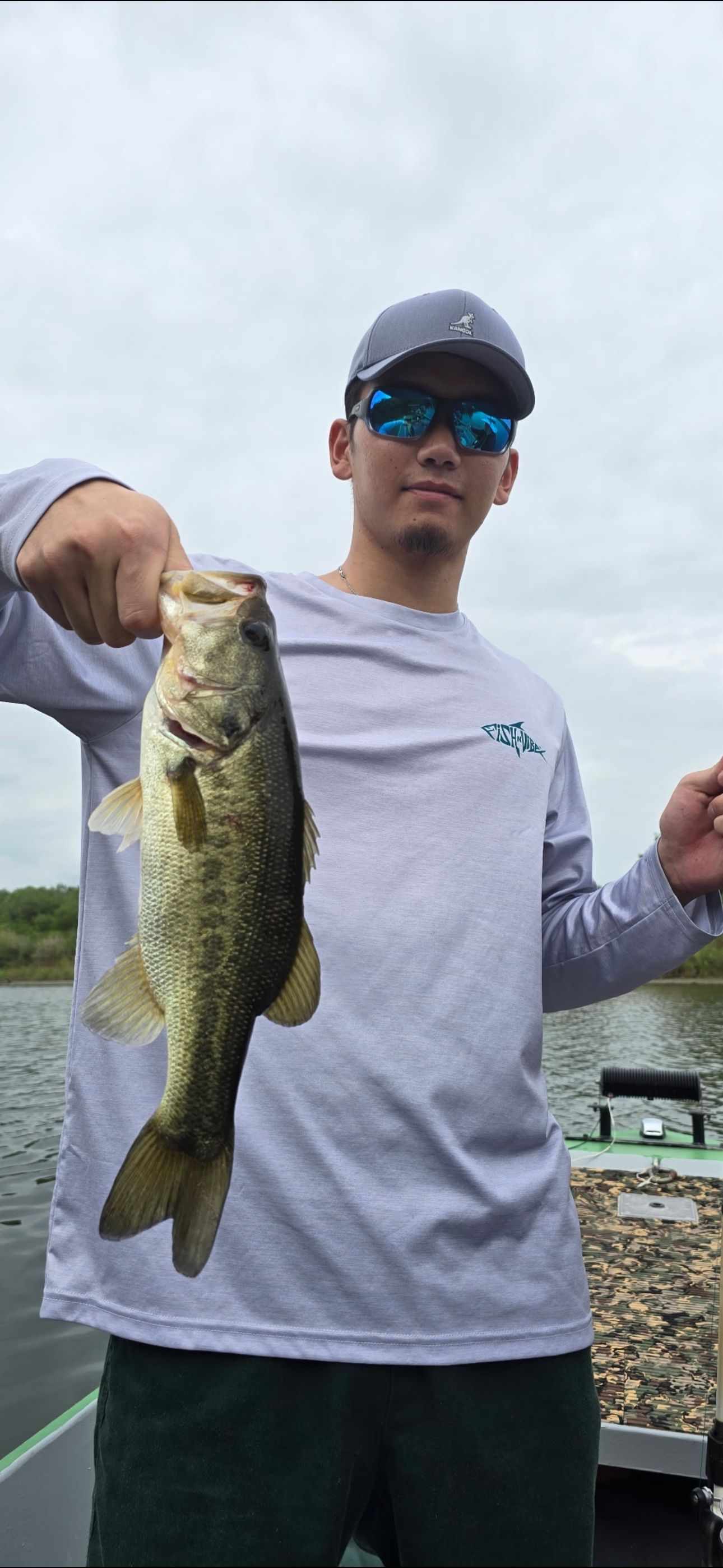 Largemouth bass caught on Falcon Lake